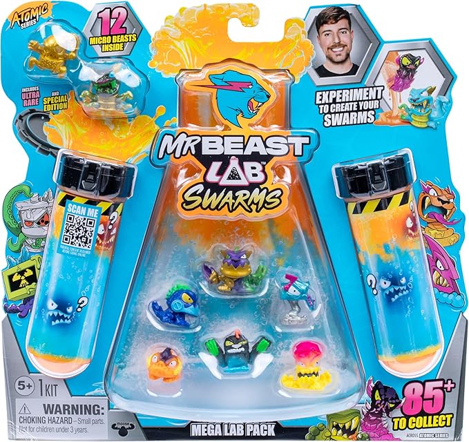 MrBeast Lab Swarms Series-2 Atomic Series Night Fright Panther 12-Pack - Colorland Toys