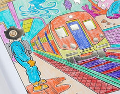 Crayola Art with Edge Coloring Book Art in The Streets CY04-0591