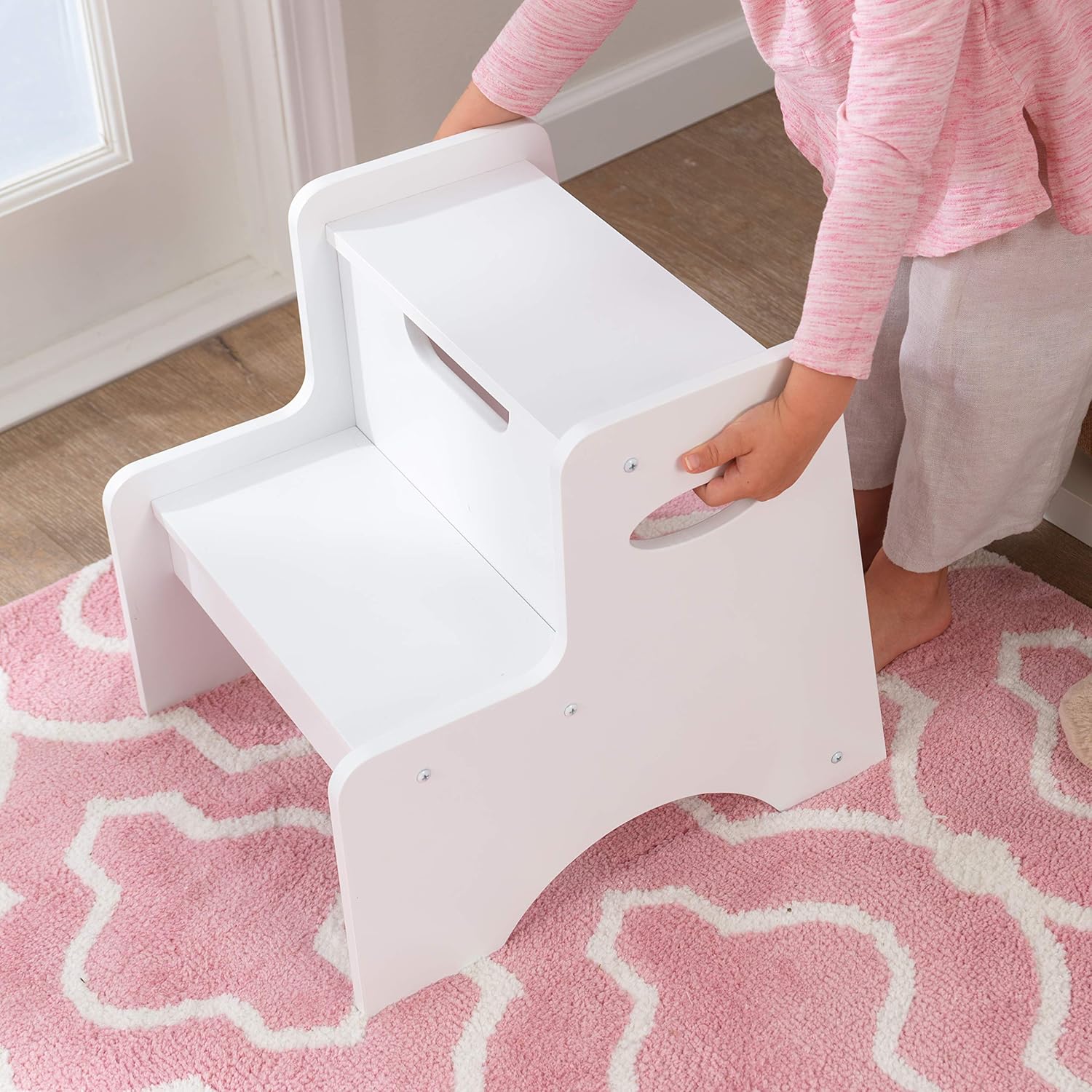 Kidkraft Two-Step Stool - White - Colorland Toys