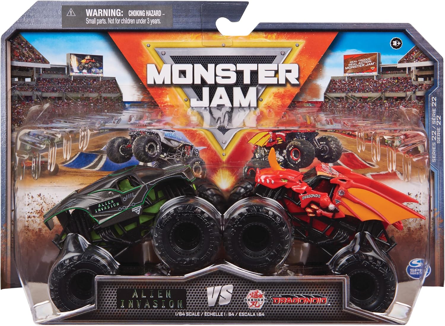 Monster Jam 1:64 Vehicles 2-pack 6064128 - Colorland Toys