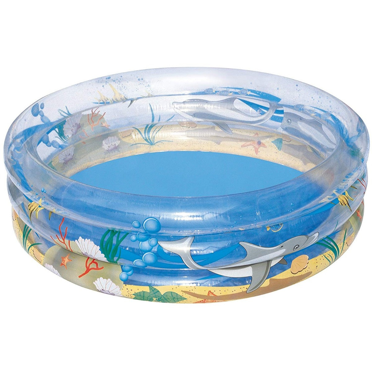 Bestway Transparent Sea Life Inflatable Pool 170cm X 53cm - Colorland Toys