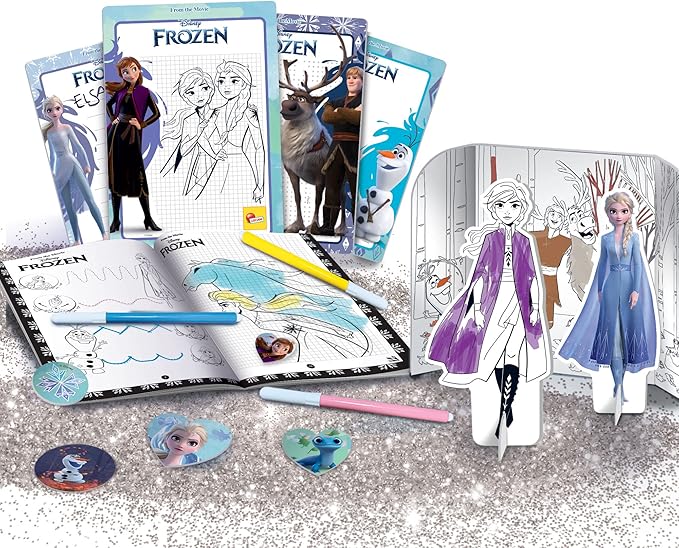 Lisciani Frozen Backpack Coloring And Drawing Kit 92925 - Colorland Toys