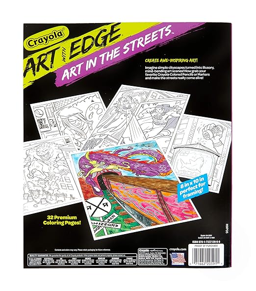 Crayola Art with Edge Coloring Book Art in The Streets CY04-0591