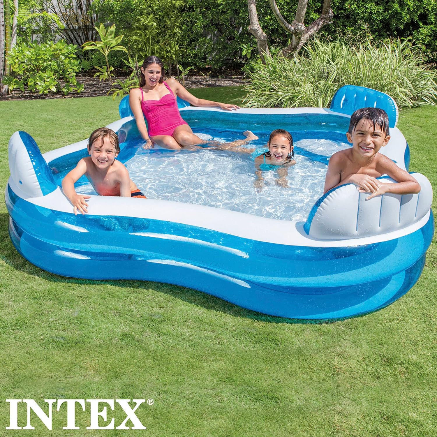 Intex Swim Center Family Lounge Pool 2.29mx2.29mx66cm 56475