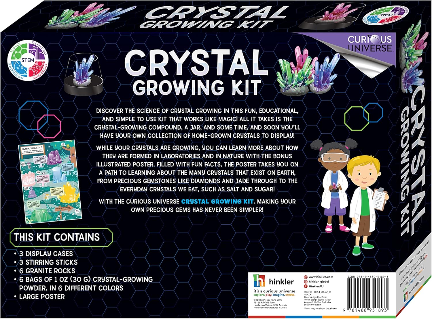 Curious Universe Crystal Growing Kit HBM00127 - Colorland Toys