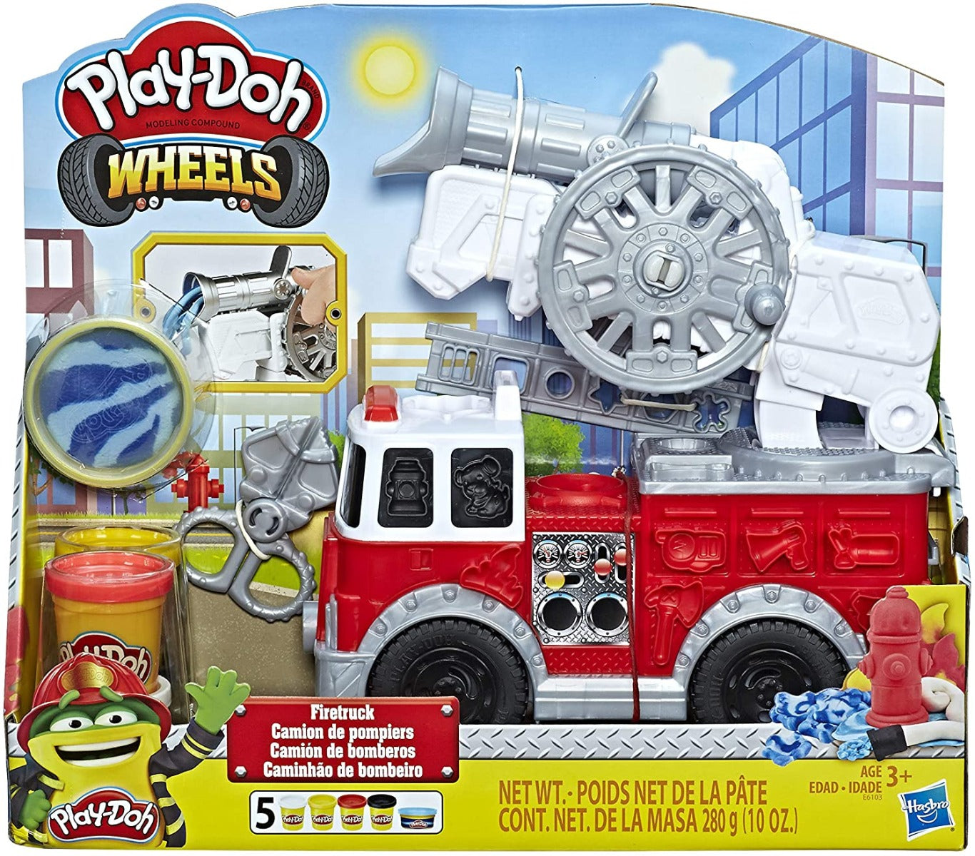 Play Doh Wheels Firetruck Toy E6103 - Colorland Toys