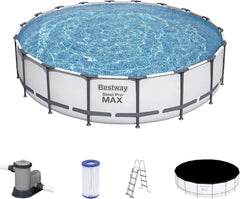 Bestway Steel Pro Max Round Frame Pool 5.49m x 1.22m 56462