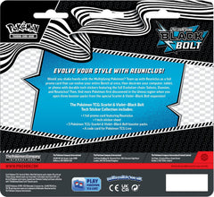 Pokémon TCG: Scarlet & Violet Black Bolt – Reuniclus Tech Sticker Collection with Foil Promo Card, Sticker Sheet & 3 Booster Packs