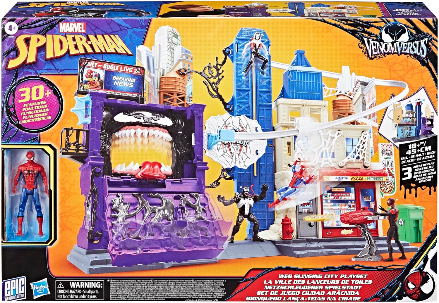 Spiderman 4-In Venomversus Web City G0737 - Colorland Toys