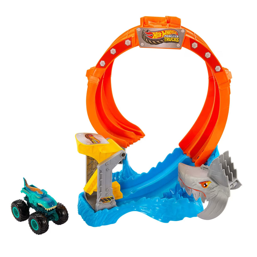 Hot Wheels Monster Trucks Corkscrew Shark Smash JFR08 — image 1