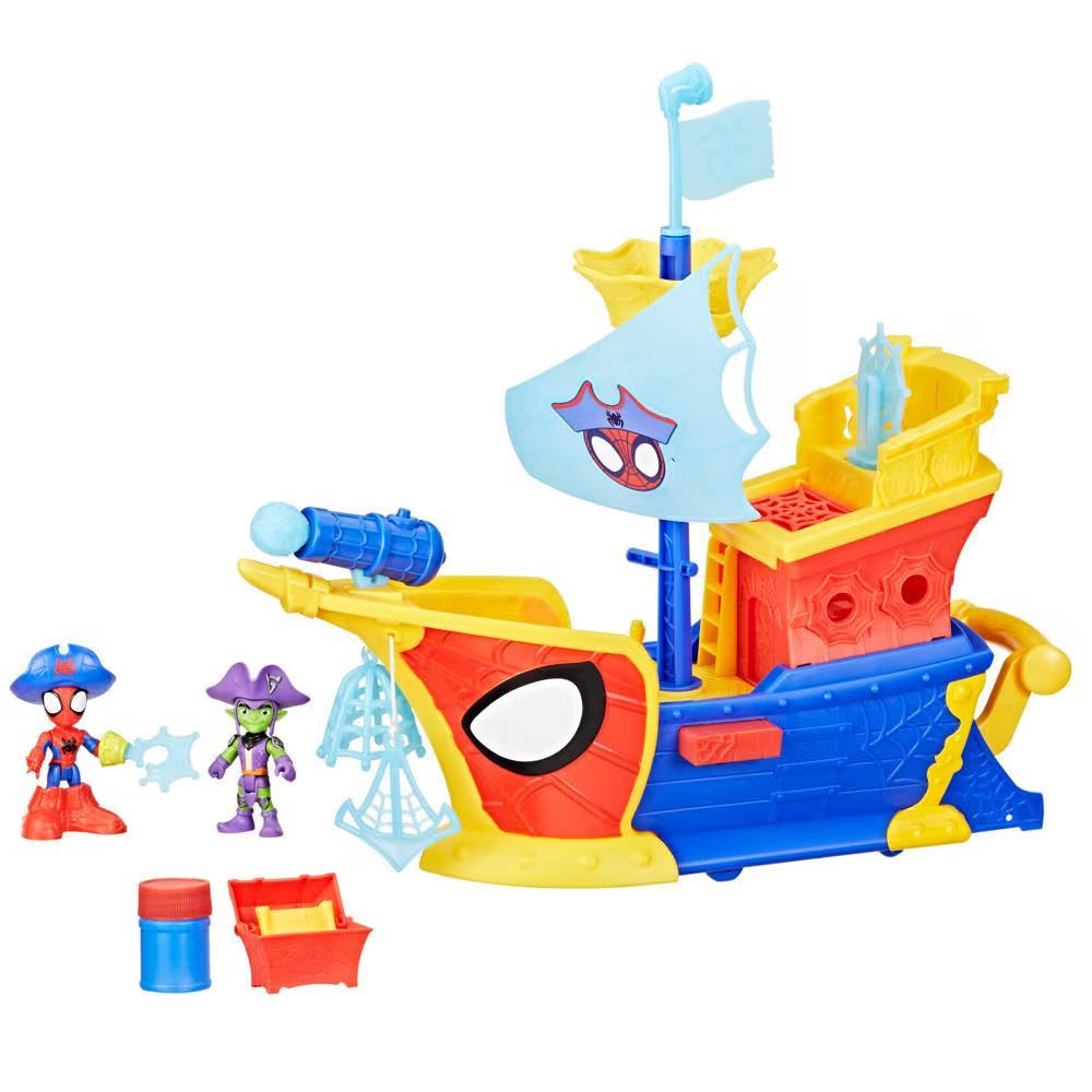 Spidey And His Amazing Friends Webs Ahoy Bubble Ship G0666 - Colorland Toys