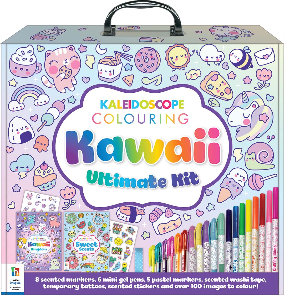 Hinkler Kaleidoscope Colouring Kawaii Ultimate Activity Kit 948763 - Colorland Toys