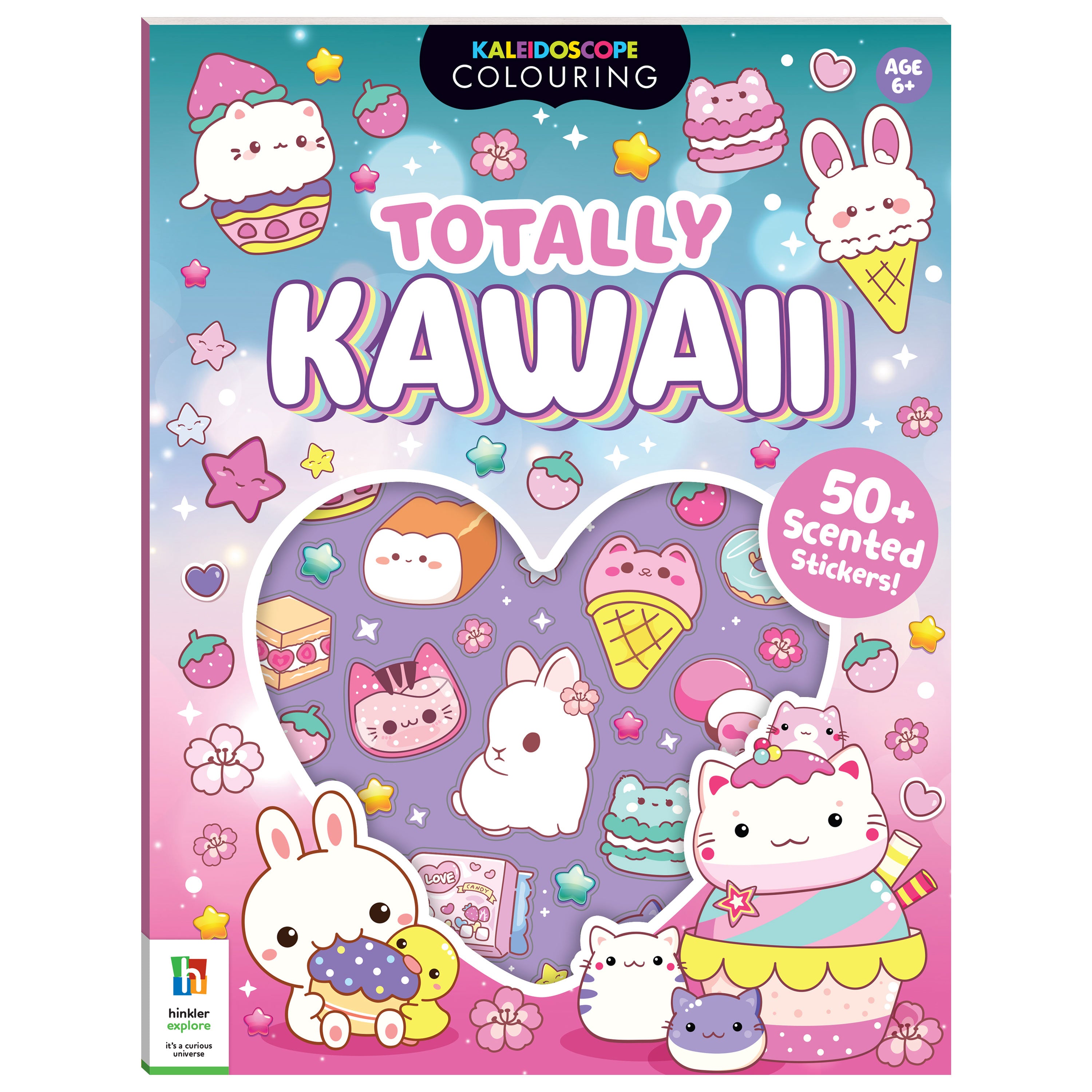 Hinkler Kaleidoscope Sticker Colouring: Totally Kawaii 947452 - Colorland Toys