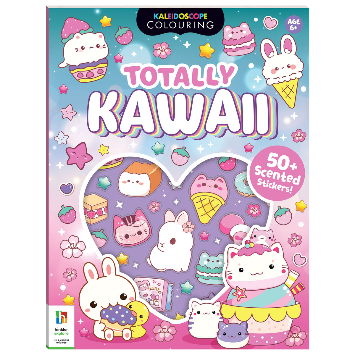 Hinkler Kaleidoscope Sticker Colouring: Totally Kawaii 947452 - Colorland Toys