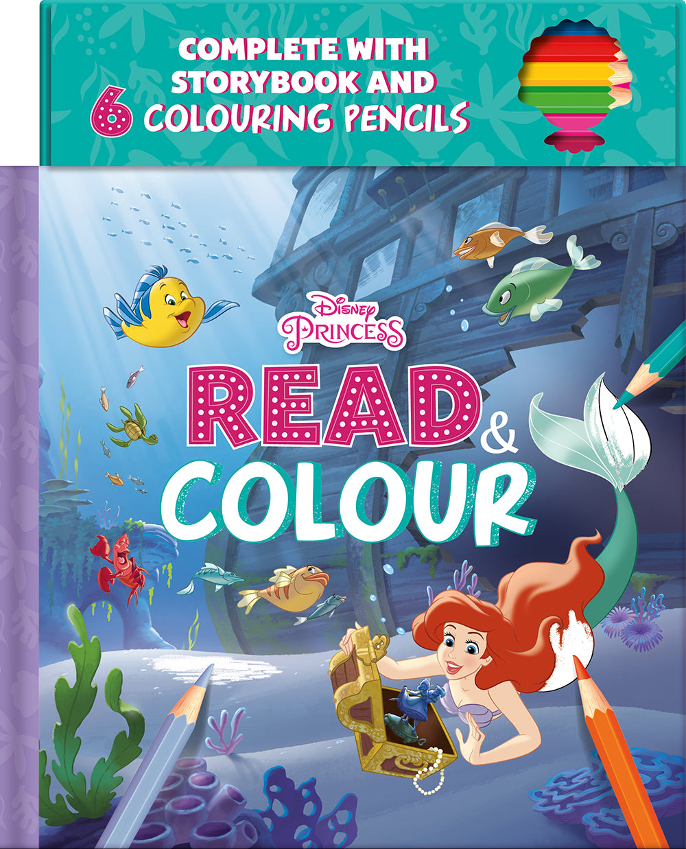 Igloo Books Disney Princess Ariel: Read & Colour 527020