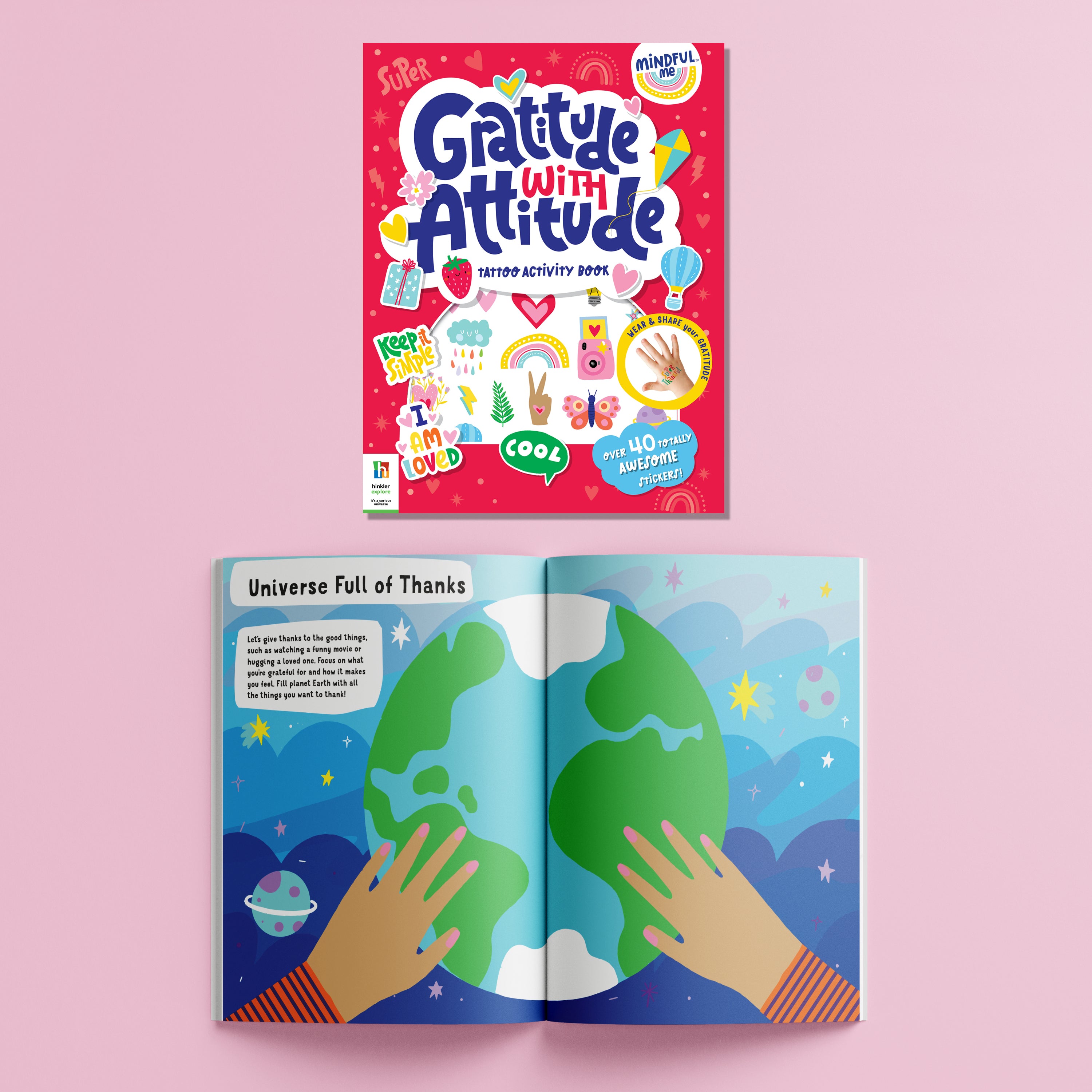 Hinkler Mindful Me Gratitude with Attitude Tattoo Activity Book 152820 - Colorland Toys
