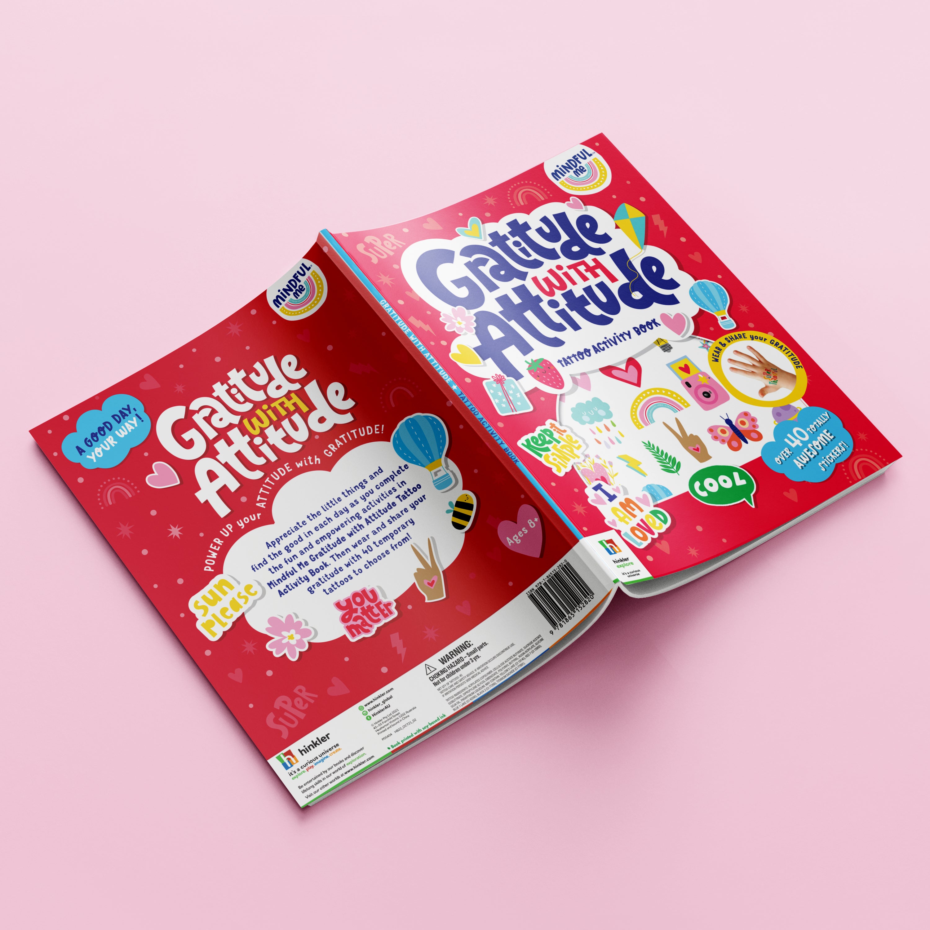 Hinkler Mindful Me Gratitude with Attitude Tattoo Activity Book 152820 - Colorland Toys