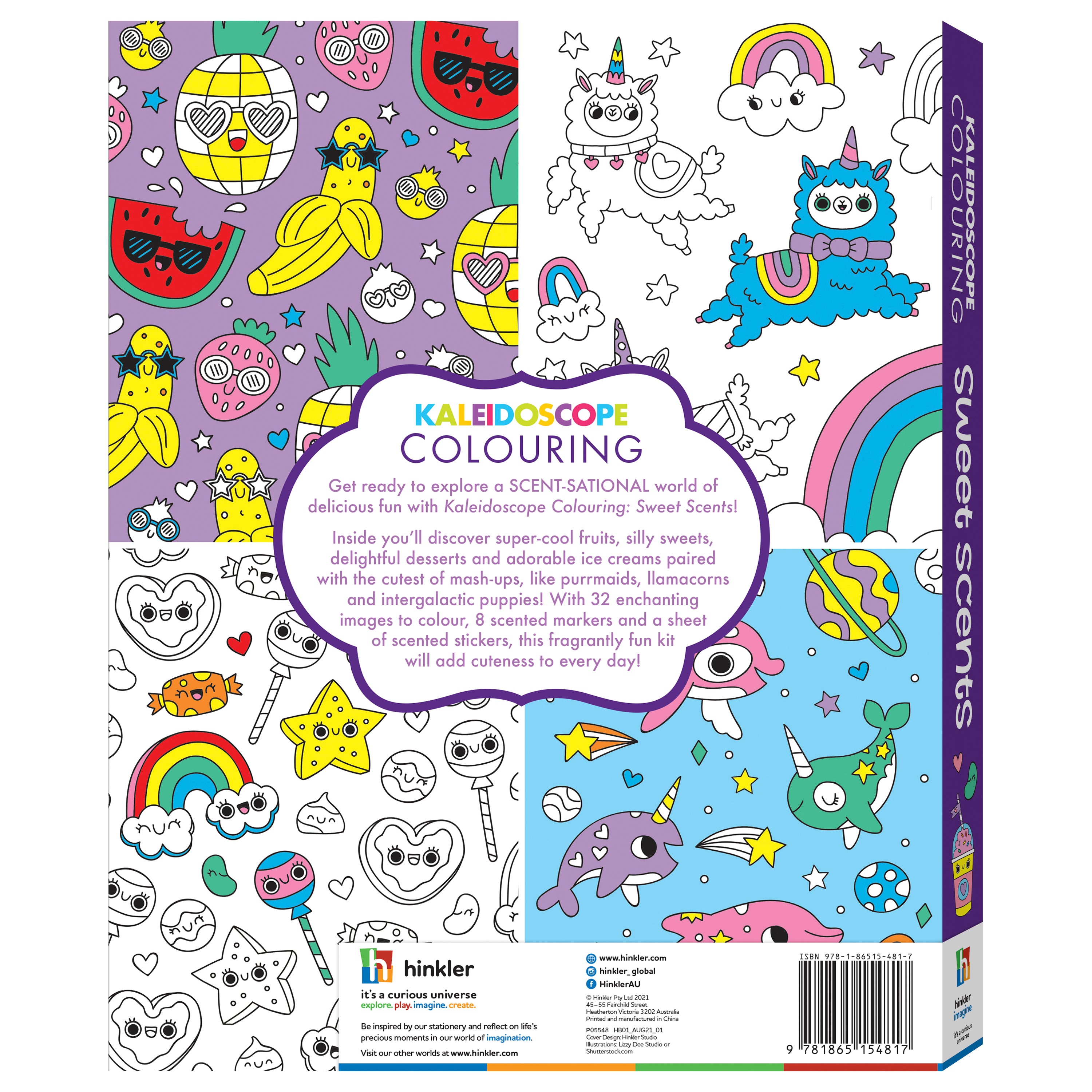 Hinkler Kaleidoscope Colouring Kit: Sweet Scents 806024 - Colorland Toys