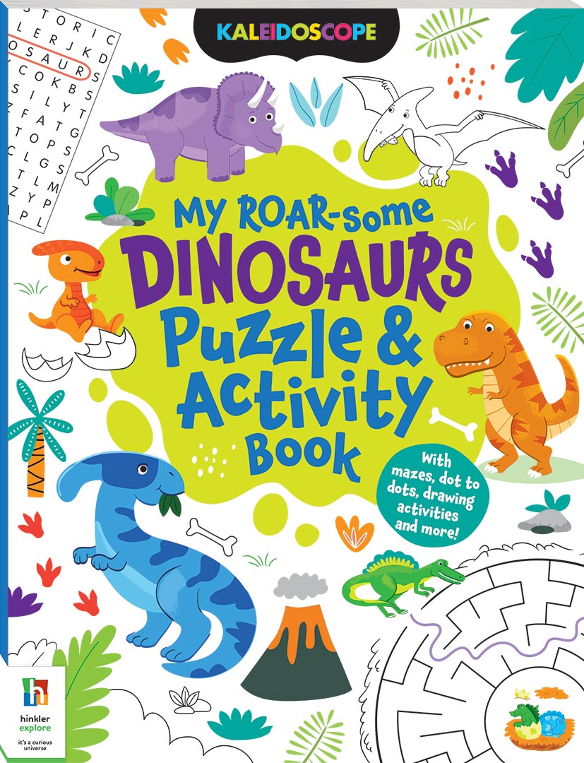 Hinkler My Roar-some Dinosaurs Puzzle and Activity Book 155852 - Colorland Toys