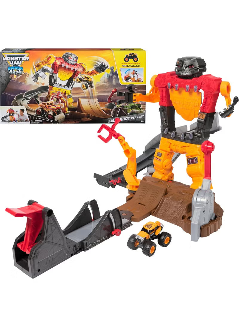 Monster Jam 1:64 Scale Smash & Bash Smashbot Playset 6072594 — image 1