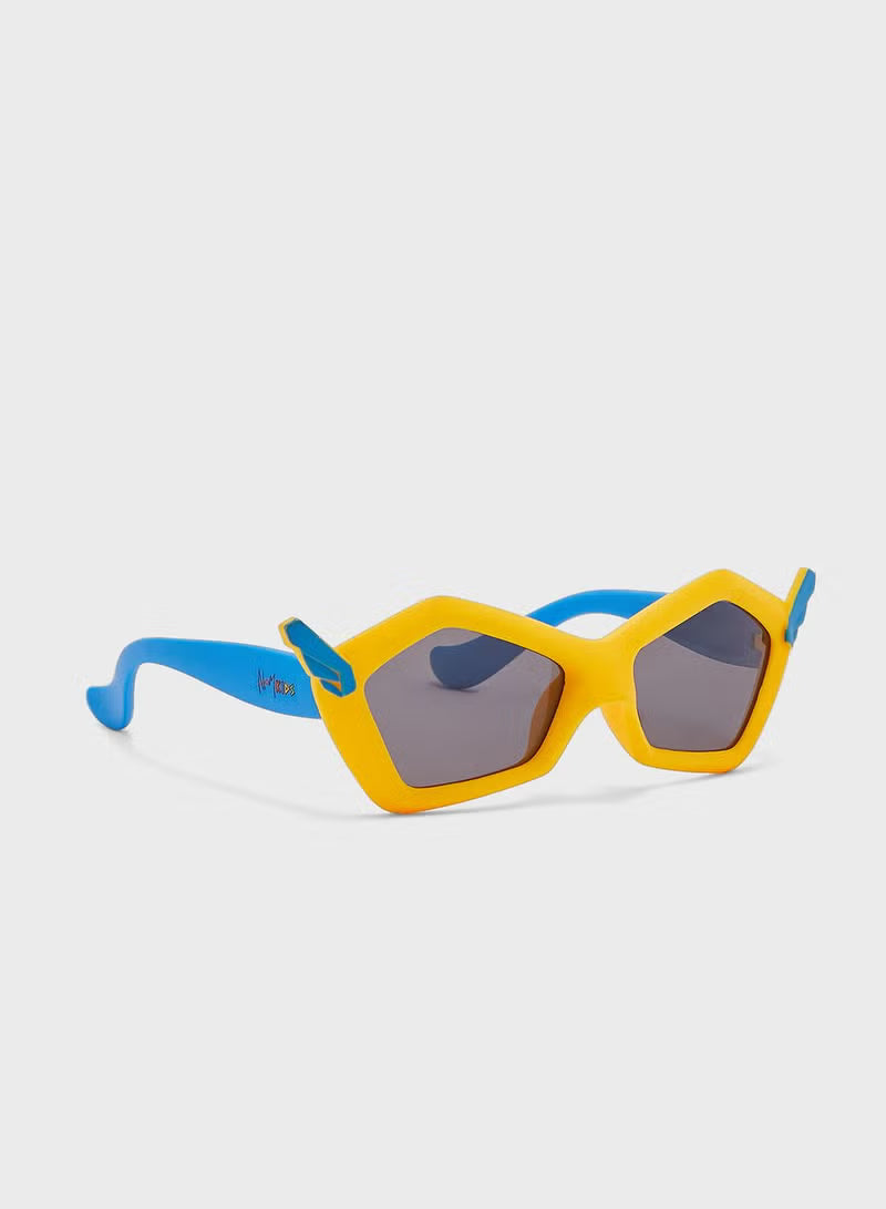 Atom Kids Polarized Sunglasses 100% UV 400 Protection - Yellow & Blue AK11-1 — image 2