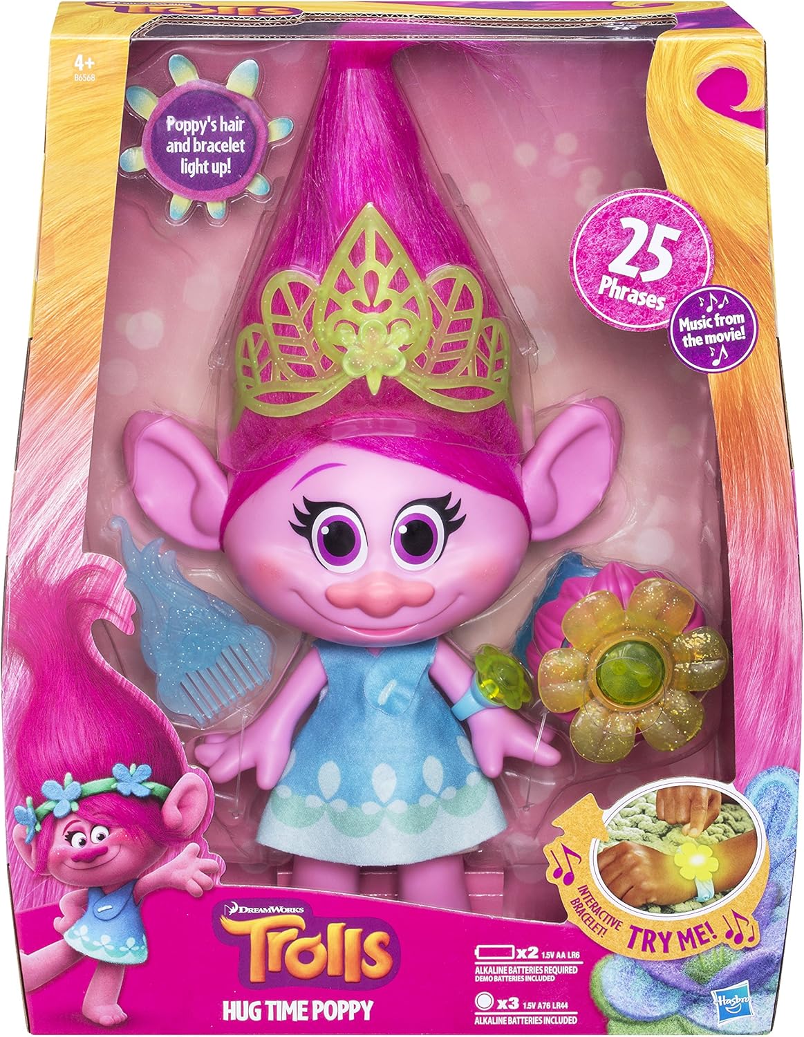 Hasbro Trolls Hug Time Poppy B6568