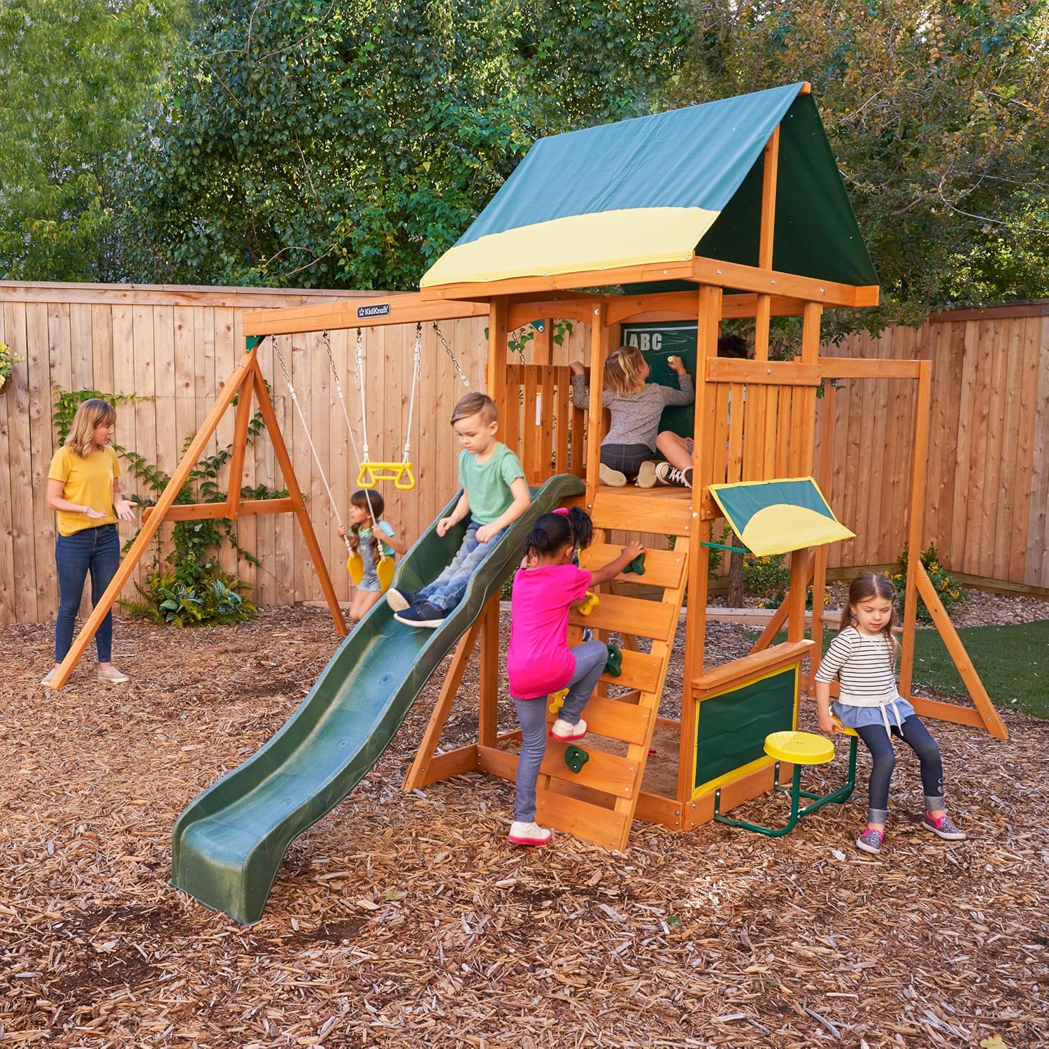 Kidkraft BrightsideWooden Swing Set / Playset F23210 - Colorland Toys