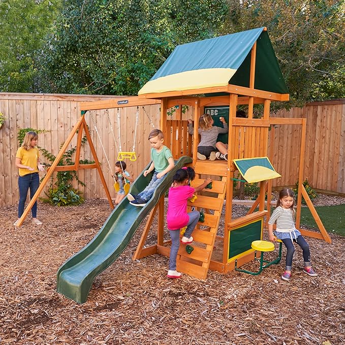 Kidkraft Brightside Wooden Swing Set / Playset - Colorland Toys