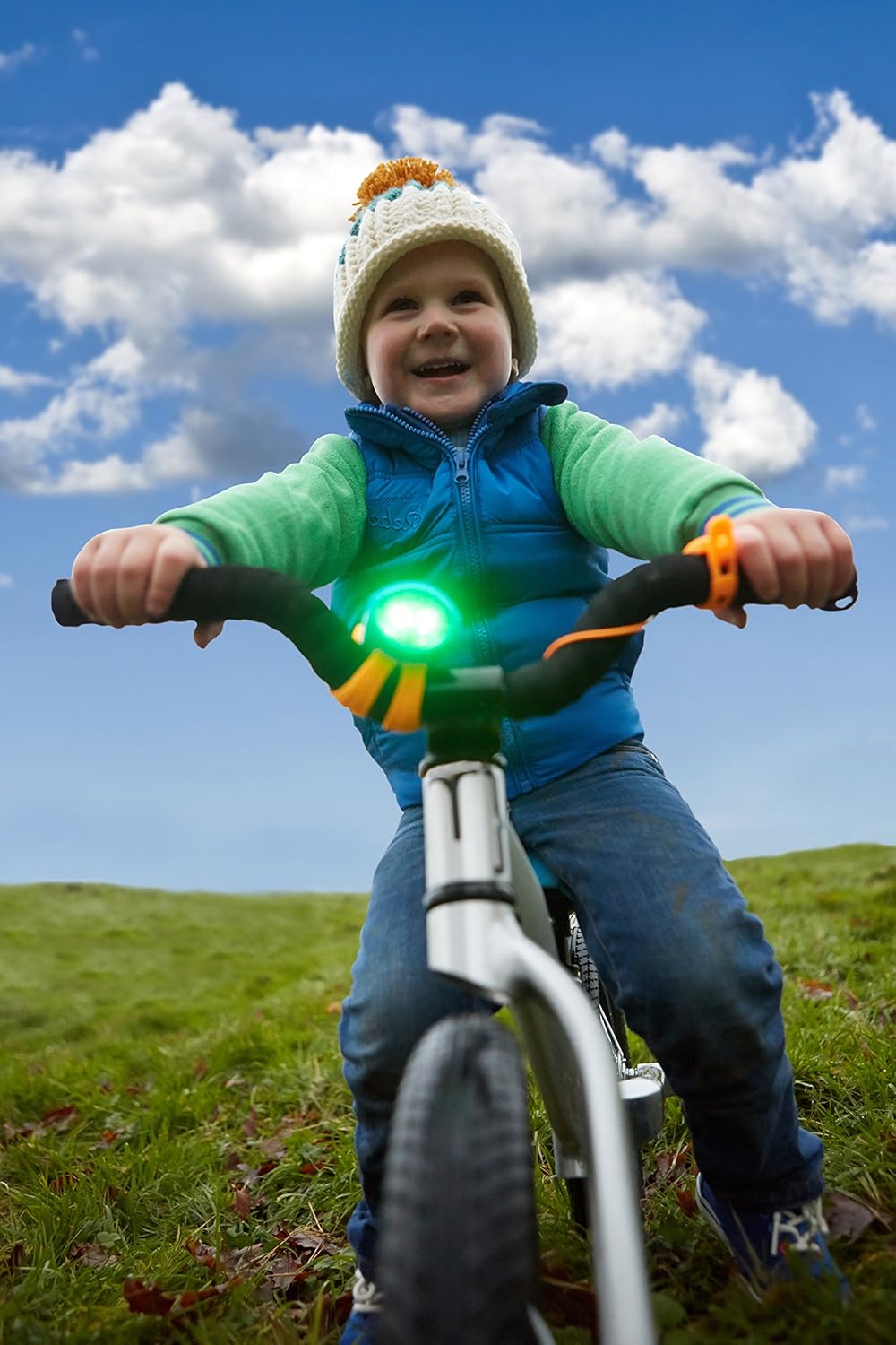 Mini Hornit Bike Light & Horn Black and Yellow 7575BLYE - Colorland Toys