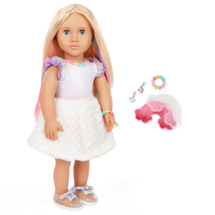 Our Generation Jewelry Doll With Make-Your-Own Jewelry BD31722Z