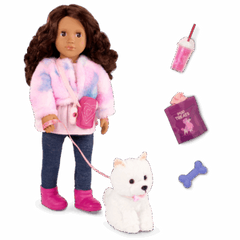 Our Generation Doll & Pomeranian Pup With Accs, Ines & Jojo BD31737Z