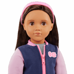 Our Generation Doll With School Outfit And Bomber Jacket BD31741Z