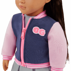 Our Generation Doll With School Outfit And Bomber Jacket BD31741Z