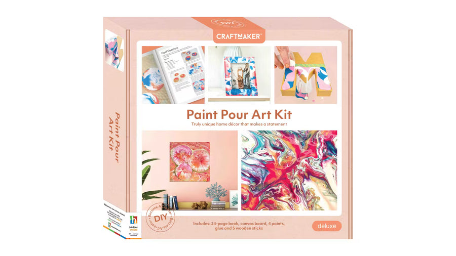Hinkler Craft Maker Paint Pour Art Kit 947841HK