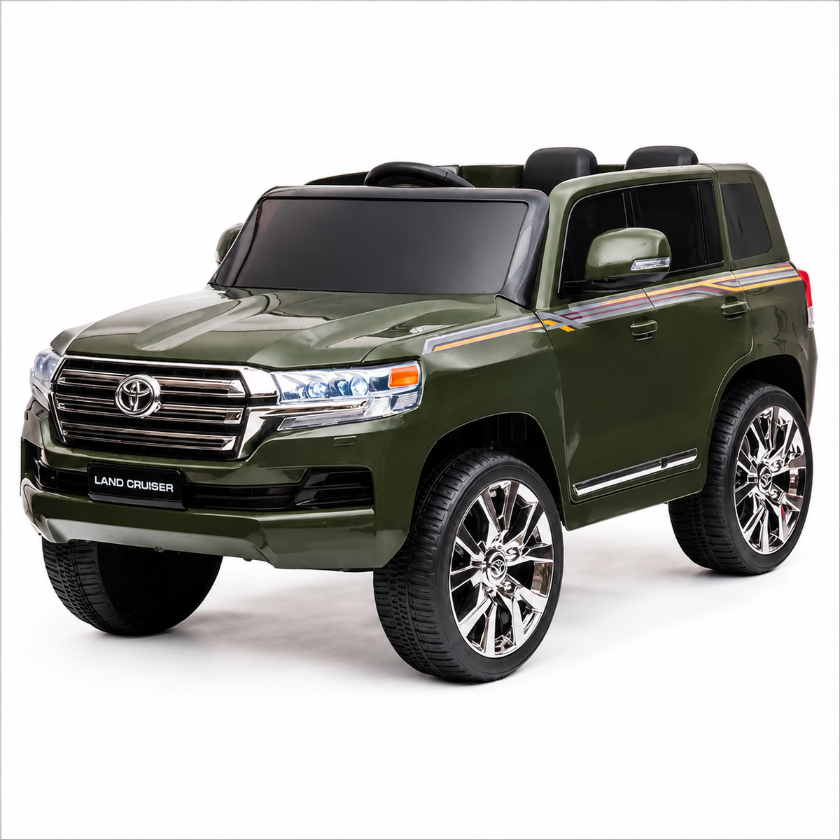 Toyota Land Cruiser 12V Kids Ride-On | Green JJ2022