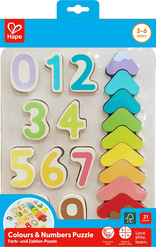 Hape Colours & Numbers Puzzle E1657