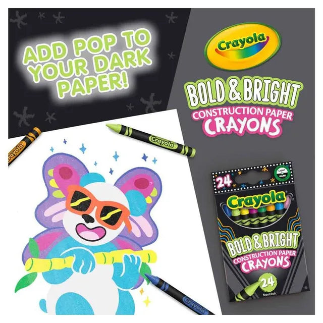 Crayola Colors Of The World 24ct Crayola Construction CY52-3463Paper Crayons