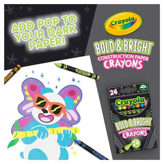 Crayola Colors Of The World 24ct Crayola Construction CY52-3463Paper Crayons