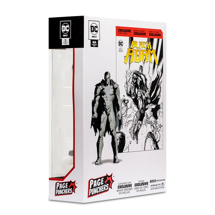 DC Direct Gold Label with Comic - Black Adam Line Art Variant 7in TMP-15894