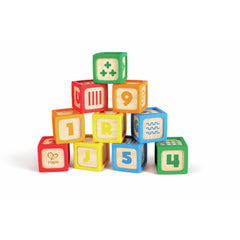 Hape Grip-n-Stack Silicone & Wood Blocks E0131