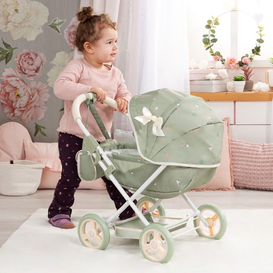 Bayer Design Dolls Pram Cosy - Green and Flowers — image 5