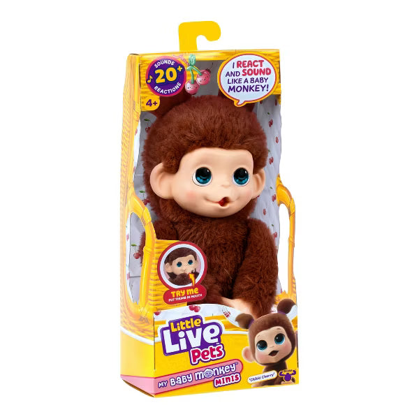 Little Live Pets My Baby S3 Mini Monkey Single Pack Chikki Cherri 26765 - Colorland Toys