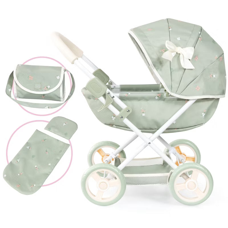Bayer Design Dolls Pram Cosy - Green and Flowers — image 7