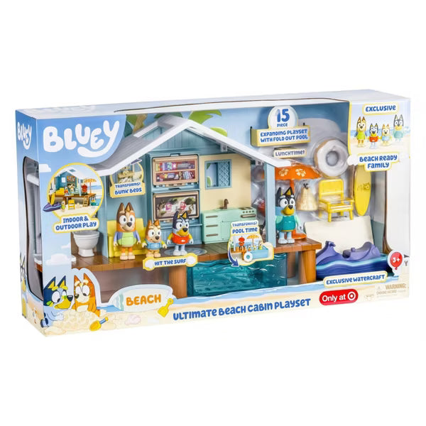Bluey Beach S9 Ultimate Beach Cabin Exclusive 17587 - Colorland Toys