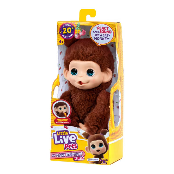 Little Live Pets My Baby S3 Mini Monkey Single Pack Chikki Cherri 26765 - Colorland Toys