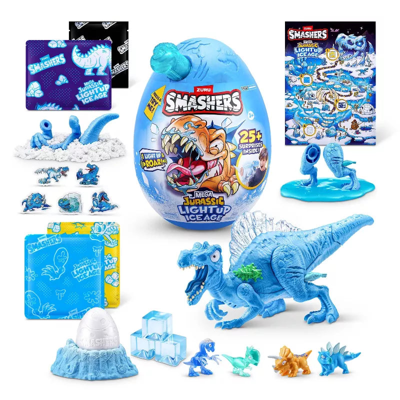 Smashers Dino Jurassic Light Up Ice Age Mega Egg ZUR-74138