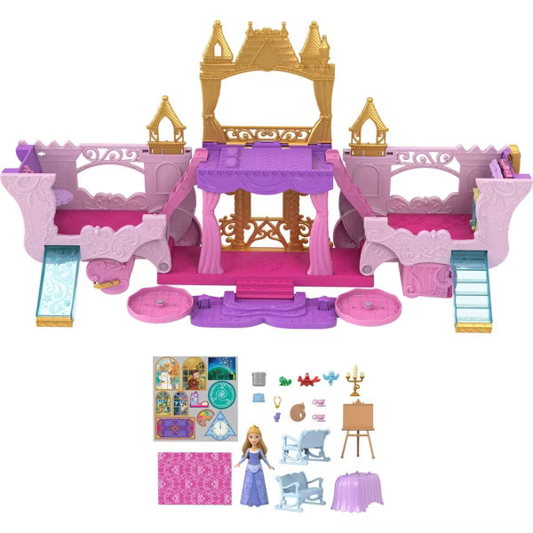Disney Princess Small Doll - Carriage to Castle 2-in-1 Playset HWX17 - Colorland Toys