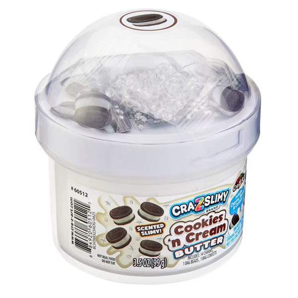 Cra-Z-Slimy Dome Topper Jars Cookies N Cream CA-60512 — image 1