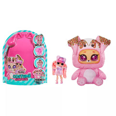 Toy with packaging showing 'Inflate', 'Reveal', and 'Costume Surprise' text on a white background.