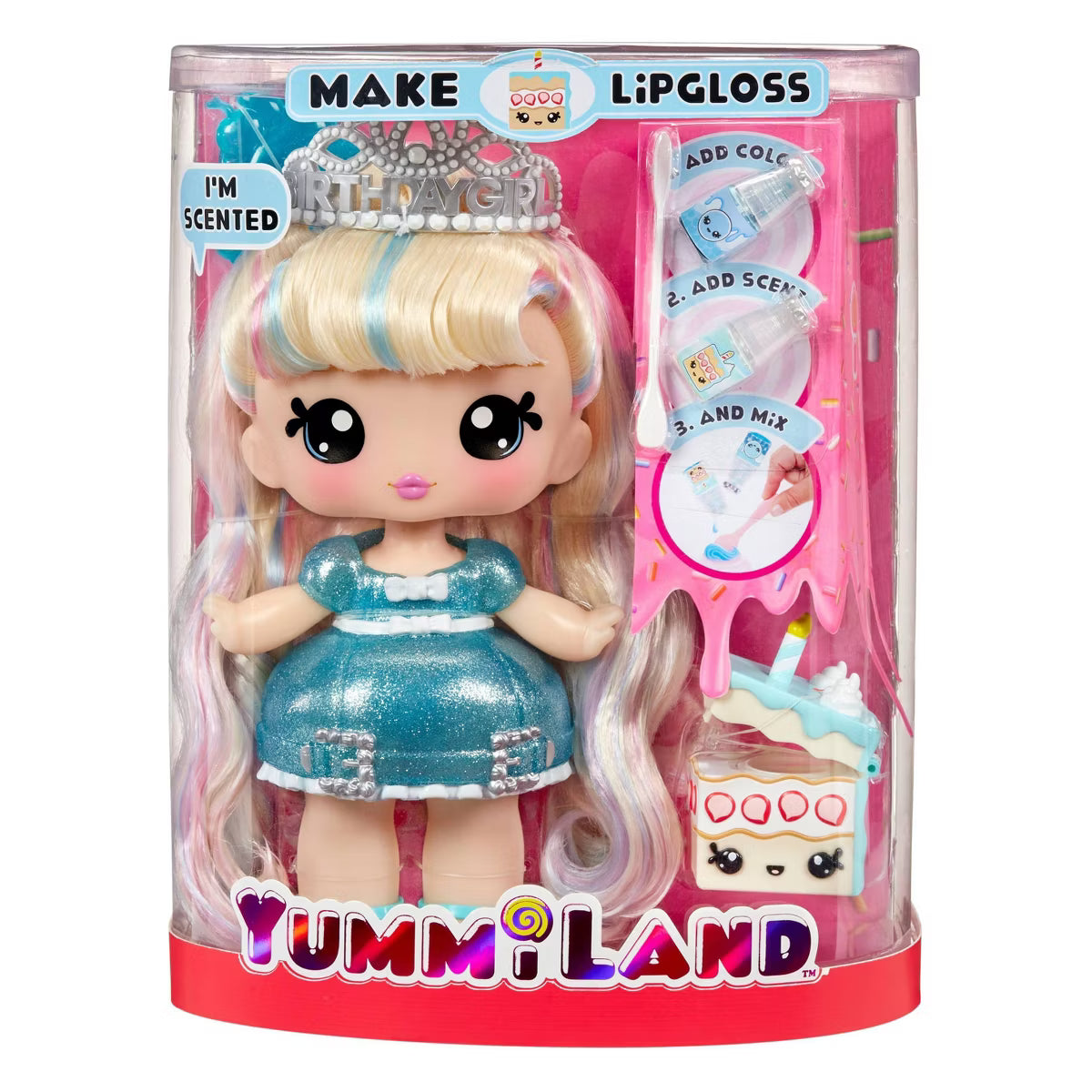 Yummiland Large Doll & Lipgloss Pet Callie Birthday Cake MGA-120742 - Colorland Toys